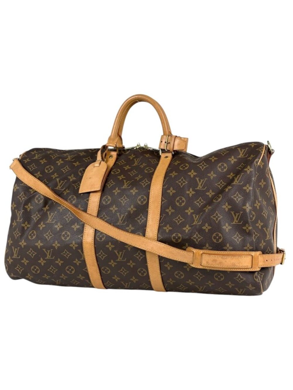 Louis Vuitton Keepall Bandouliere 55 Boston Bag 2-Way Monogram Brown